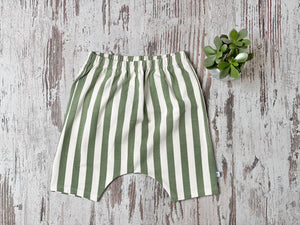 Harem Shorts - Streifen grün Gr. 62-98